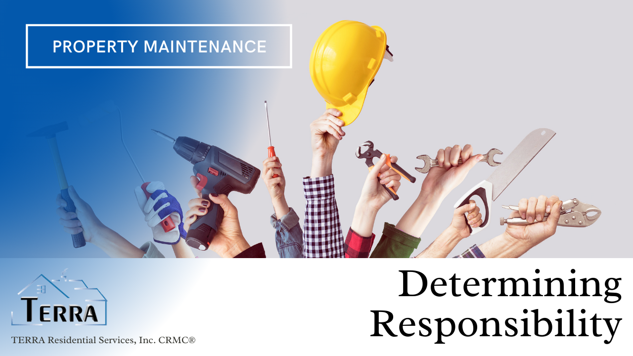 Property Maintenance and Repairs - Determining Responsibility